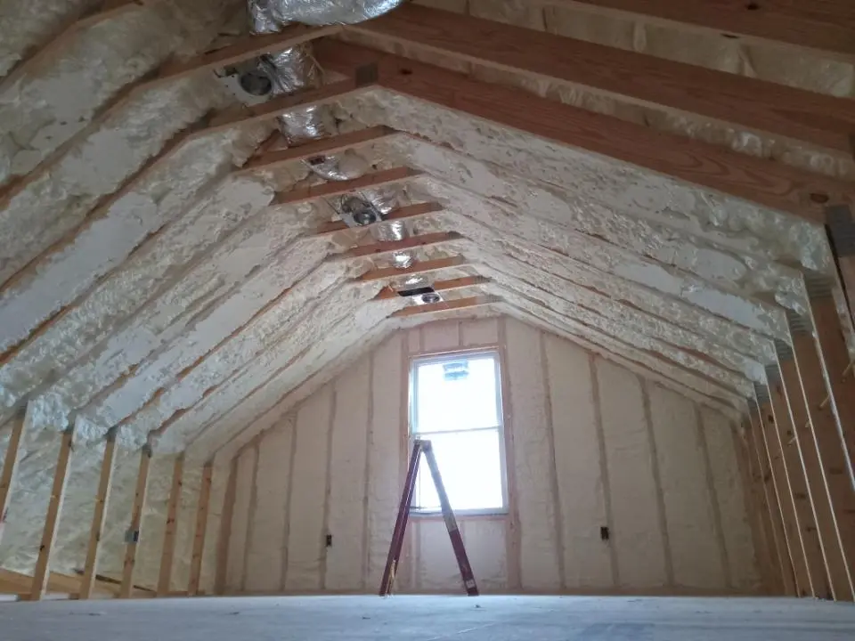 Spray foam roofing application for Crawl Space Insulation project in Sandpoint